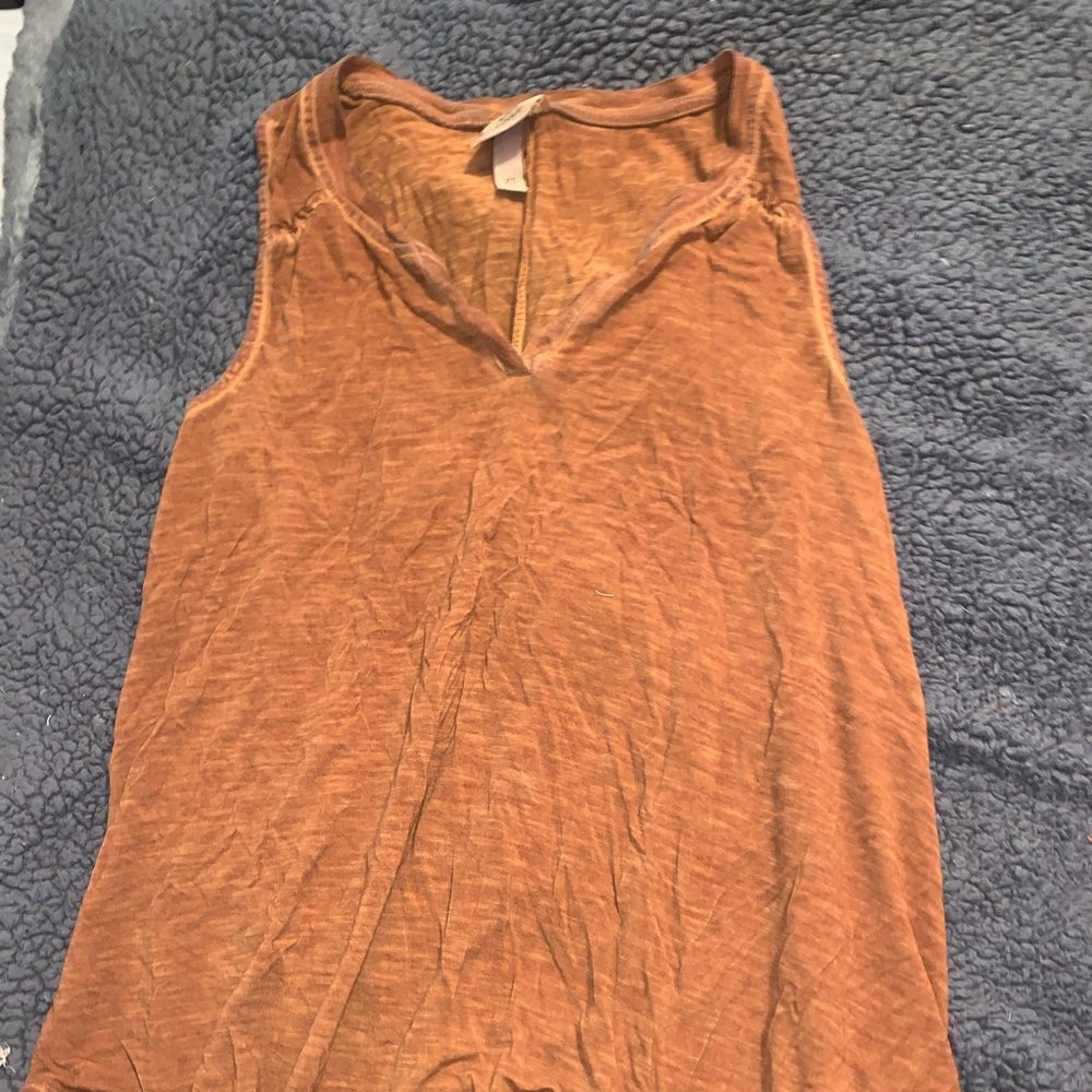 yellow flowy tank